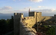 Royalty Fortification on Lake Ohrid in Macedonia.