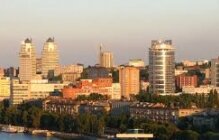 Dnipropetrovsk city Skyline