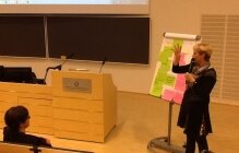 TILE-seminar in Jyväskylä 2013, lecturer Mrs. Kaikkonen, photo by Kirsi Kesänen