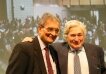 Amartya Sen and James D. Wolfensohn standing together 