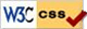 Valid CSS 2.1. This link will open a new window.