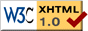 Valid XHTML 1.0 Transitional. This link will open a new window.